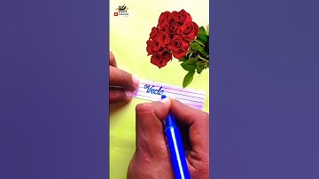 Vedanta | cursive  writing🖊️|  name writing | how to improve handwriting | #shorts