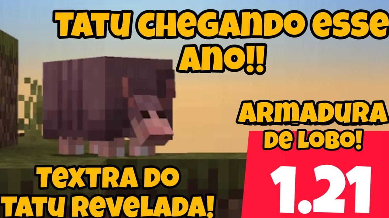 Minecraft 1.21 vai vim cheio de novidades! #lobo #armadura #tatu #surv