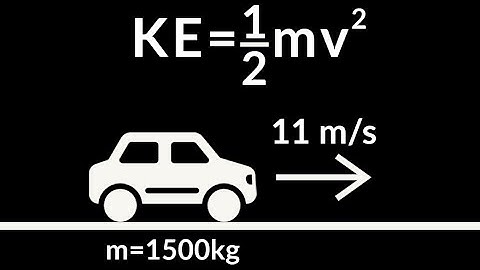 Calculate the kinetic energy in joules of a 1500 kg automobile moving at 11 m/s