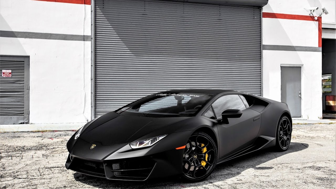 Lamborghini Huracan Black Bull Ride Exhaust Sound Revs Interior At Lamborghini Miami