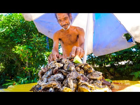 Rio’s OYSTER MAN + Brazilian Seafood Claypot Fish in Rio de Janeiro, Brazil!
