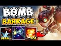 UNLEASH A BARRAGE OF BOMBS WITH FULL CDR ZIGGS! (25 SECOND ULT CD) - League of Legends