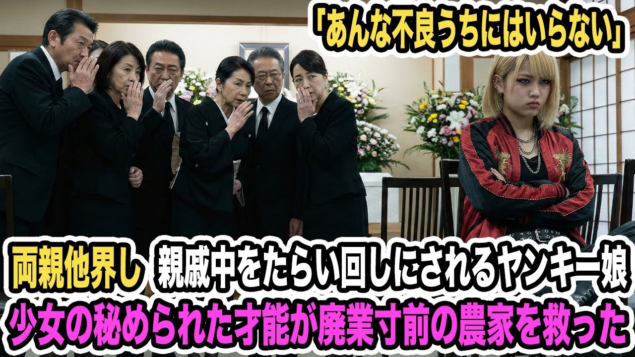 「あんな不良うちにはいらない」両親他界し親戚中をたらい回しにされるヤンキー娘。少女の秘められた才能が廃業寸前の農家を救った【感動する話】
