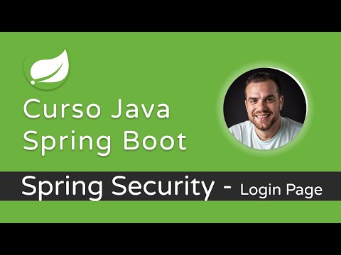 Curso Java Spring Boot -  Criar Pagina de Login com Spring Security 2/4