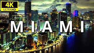 Miami, Florida, USA by Drone  4K Video Ultra HD [HDR]