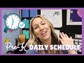 Pre-K Schedule | How I plan my daily schedule in Pre-K