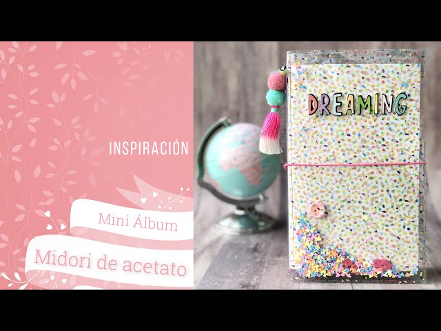 TUTORIAL SCRAP: ÁLBUM DE ACETATO TOTALMENTE TRANSPARENTE (MUY FÁCIL) +  DESCUENTO 15% EN TROQUELES! 