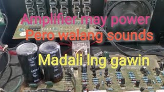 May power pero walang sound #repair amplifier