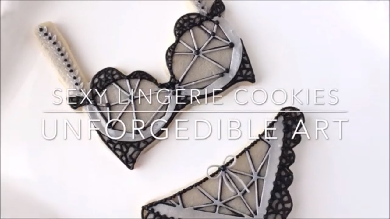 How to decorate sexy lingerie cookies 