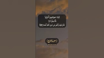 سورة نوح الآية ٢٥ بصوت الشيخ محمد صديق المنشاوي