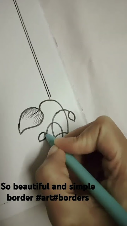 Another simply beautiful border #anybody can draw