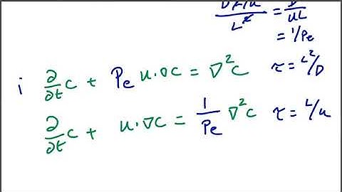 38 non dimensionalization advection diffusion equation