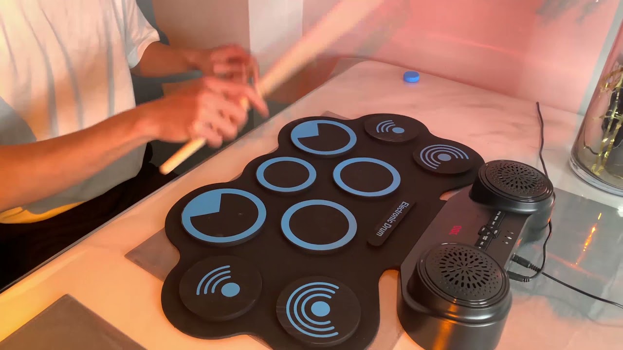 MD668 Portable Multifunctional Electronic 9-Pad Digital Drum Kit