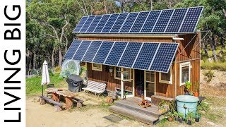 $10,000 Off-The-Grid Tiny House With HUGE Solar System