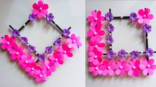 Amazing and beautiful Paper flower wall hanging / Diy paper flower wall hanging / Easy Home decor