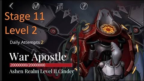 Tide of Ashes Stage 11 - War Apostle Level 2 Cinder | Path to Nowhere