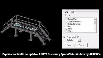 Accelerate Esporta un livello completo - ANSYS Discovery SpaceClaim Add-on by AESC B.V.