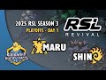 Maru vs SHIN - TvZ | 2025 RSL Season 3: Playoffs Day 1 Co-Stream | StarCraft 2 Tournament