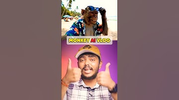 How to make Monkey Vlog with Ai 🐵 Monkey Vlog kaise banaye #aivlog #monkey