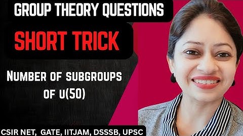 U(50) || Number of subgroups || short trick || Number of subgroups of a Cyclic group