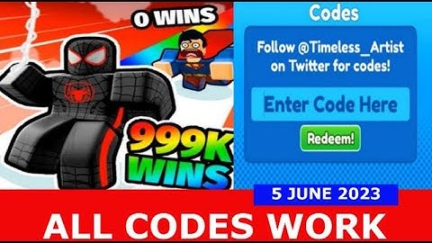*ALL CODES WORK* Super Hero Race Clicker ROBLOX | June 5, 2023
