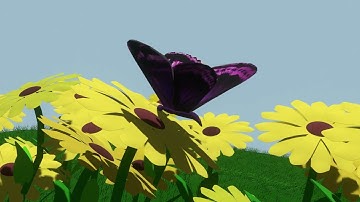 A stunning 3D butterfly animation with Blender