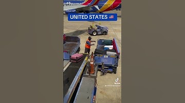 Baggage handling in the world 😂 #explore #travel #funny #airport #plane #baggage