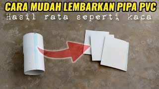 keren‼️cara ubah pipa paralon bulat jadi lembaran bagus & rata