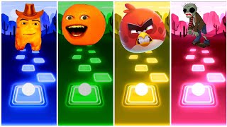 Gegagedigedagedago 🆚 Annoying Orange 🆚 Angry Birds 🆚 Zombie Tiles Hop Edm Rush