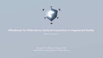 Affordances for Multi-device Gestural Interaction in Augmented Reality
