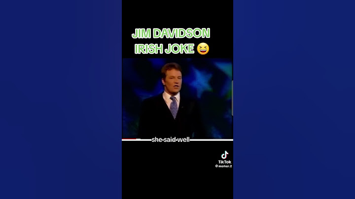 Irish joke #funny Jim Davidson #comedy
