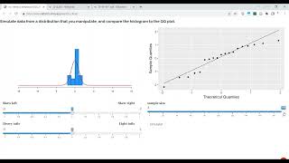 Apps for learning statistics - how to decipher a QQ plot