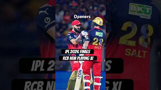 Rcb New Playing 11 For Finals  Ipl 2026 Final