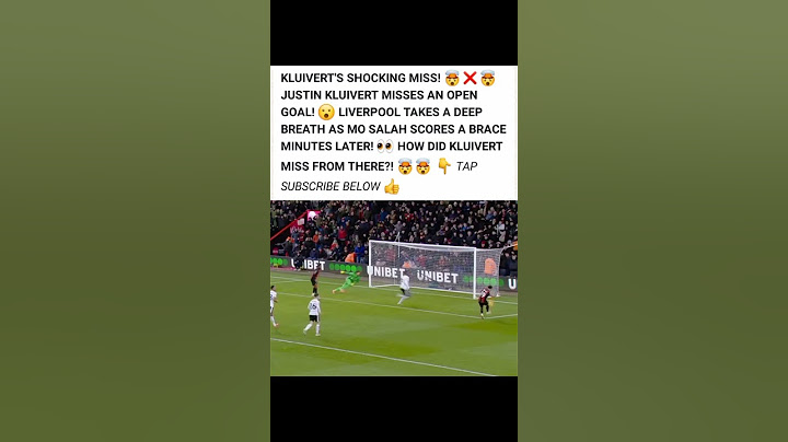 Justin Kluivert Goal Miss vs Liverpool 😱 Mohammed Salah scores two goals.