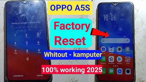 Oppo a5s factory reset setting // erase all data  Factory Reset 🔥