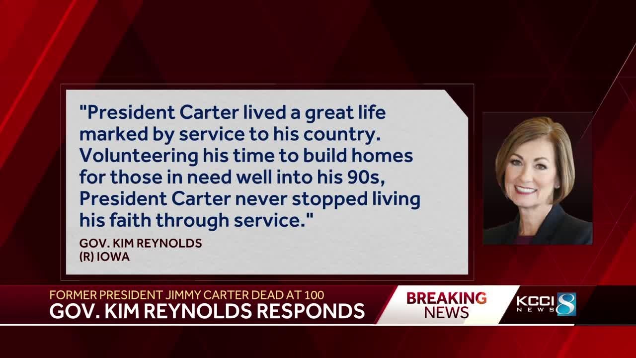 Iowa leaders remember former President Jimmy Carter