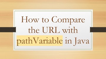 How to Compare the URL with pathVariable in Java