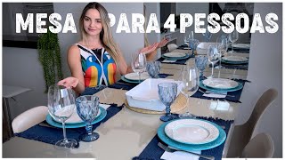 COMO EU MONTO MINHA MESA PARA RECEBER UM CASAL DE AMIGOS  EM CASA