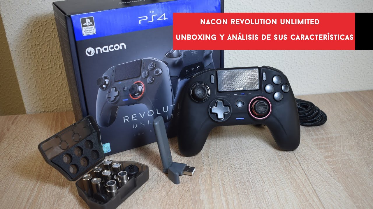 Nacon Revolution Unlimited Pro Controller. Unboxing y análisis del mando de  competición 