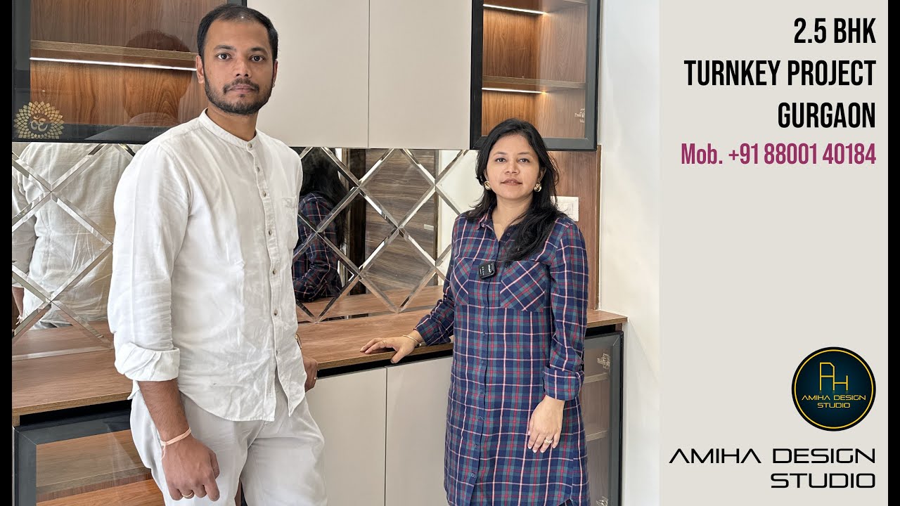 Home Tour 2.5 BHK GEMS 89| Designed for Comfort & Style. Design & Execution by Amiha Design Studio