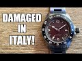 Damaged in italy out of order black trecento gmt review  perth watch 464