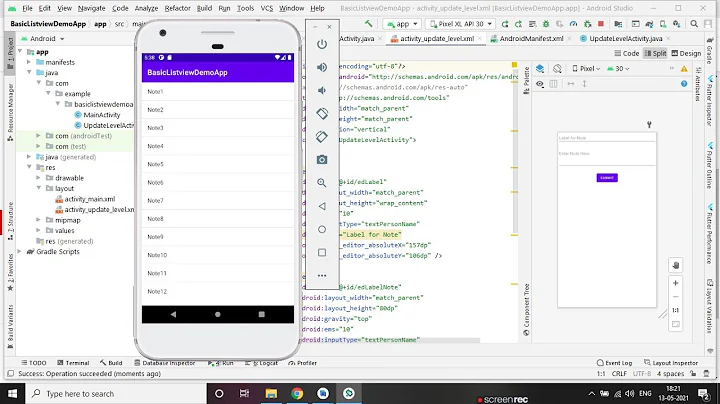 Simple ListView in Android Studio , add items in listview Programmatically , notifyDataSetChanged