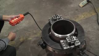 ISD 300 electric split frame pipe beveling machine cold cutting beveler with servo control