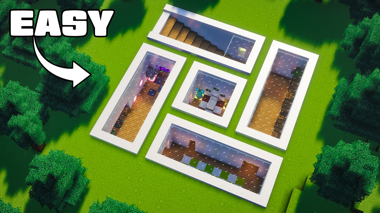 Minecraft: Ultimate Modern Underground House Tutorial - YouTube