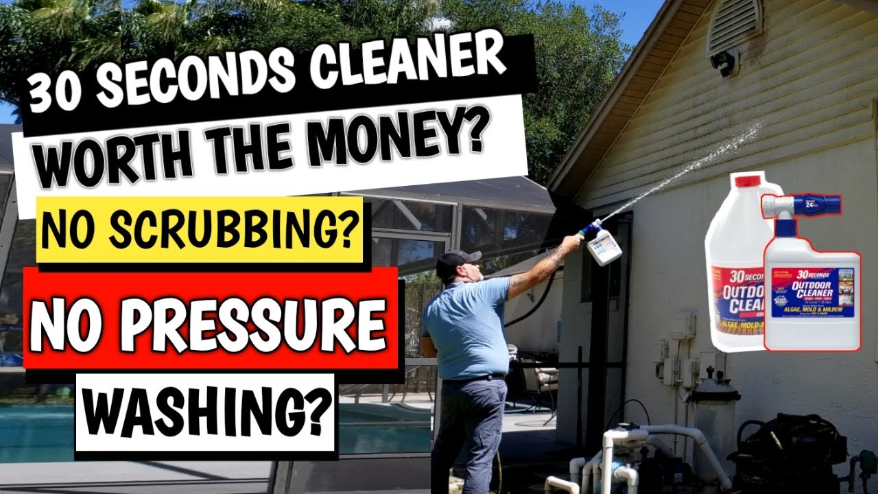 Does 30 SECONDS Outdoor Cleaner Contain Bleach?