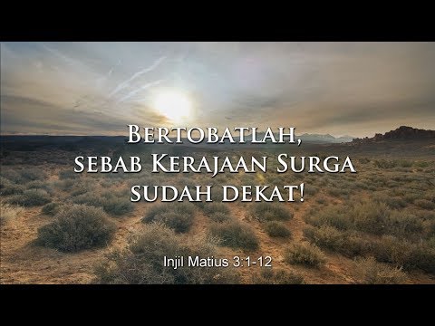 Bertobatlah Sebab Kerajaan Surga Sudah Dekat Youtube Bertobatlah Sebab Kerajaan Surga Sudah Dekat Youtube