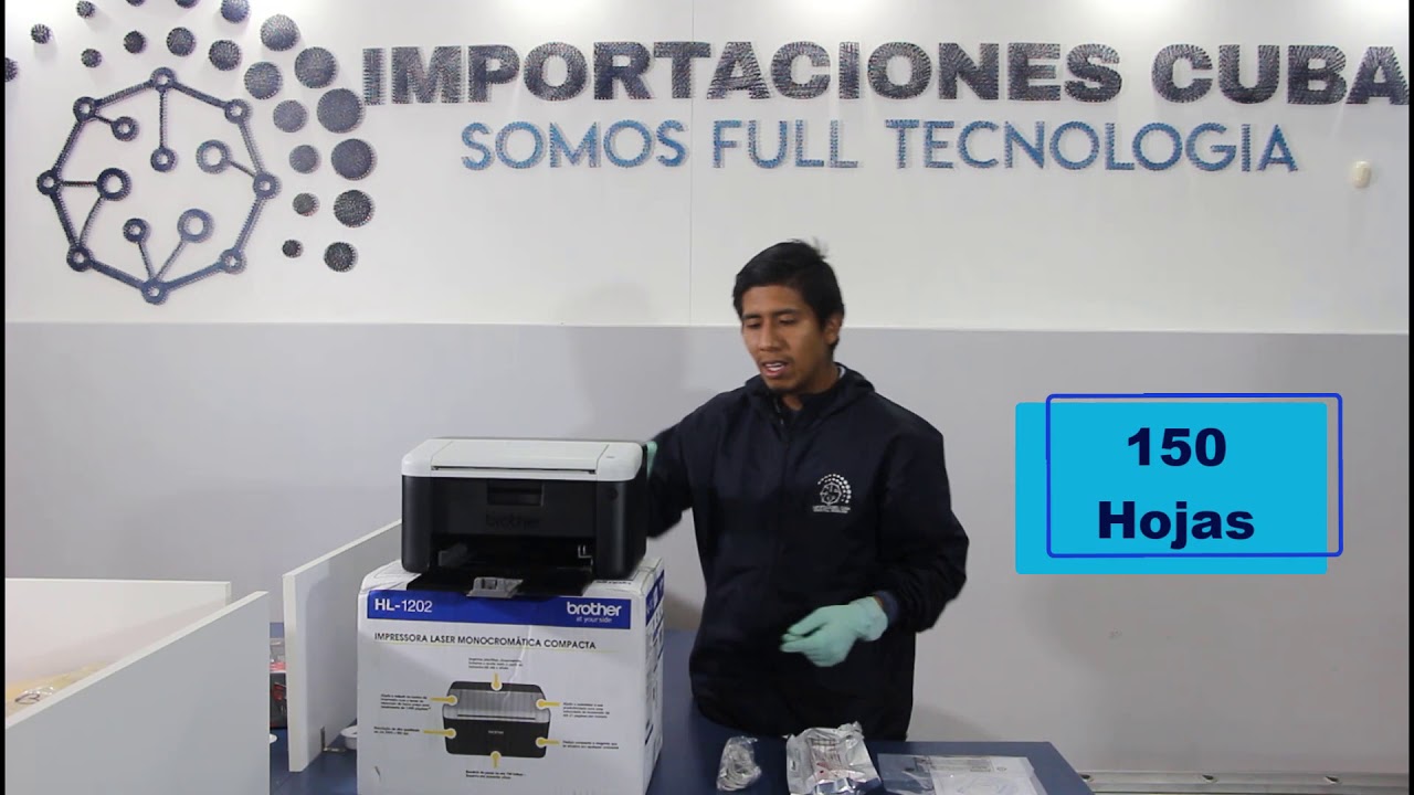 Unboxing de impresora brother HL-1202 - YouTube