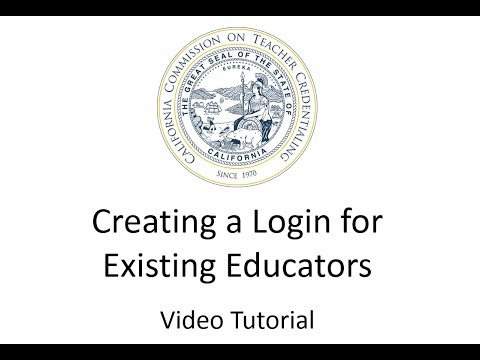 CTC Online - Creating a Login For Existing Educators