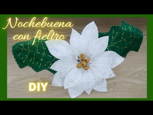 🎄Como hacer flor de Nochebuena con fieltro #diy #navideña #manualidades - YouTube como-hacer-flor-de-nochebuena-con-fieltro-diy-navide-a-manualidades-youtube