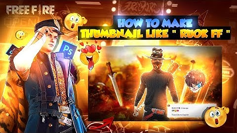 How To Make || Thumbnail Like "@Ruok FF || Of Montage | In Android || In 5  Minutes ||